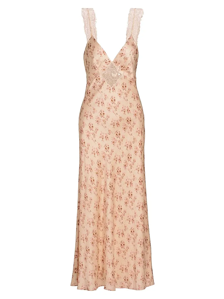 Cami NYC Women's Rika Floral Slik Slip Dress - Dutch Fields | Image 1 Cami NYC Women's Rika Floral Slik Slip Dress - Dutch Fields | Image 1