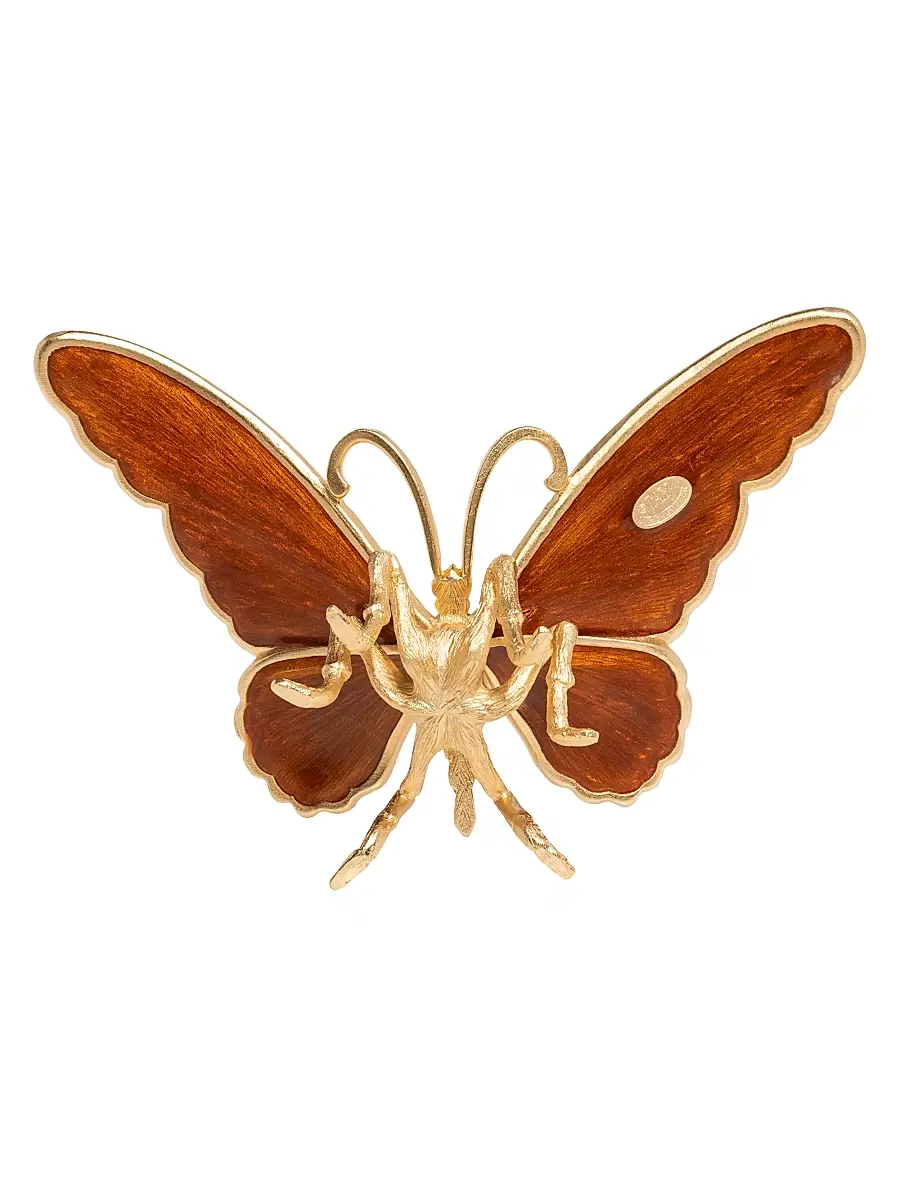 Jay Strongwater Puccini Large 14K Goldplated & Swarovski Crystal Butterfly Figurine | Thumbnail 2