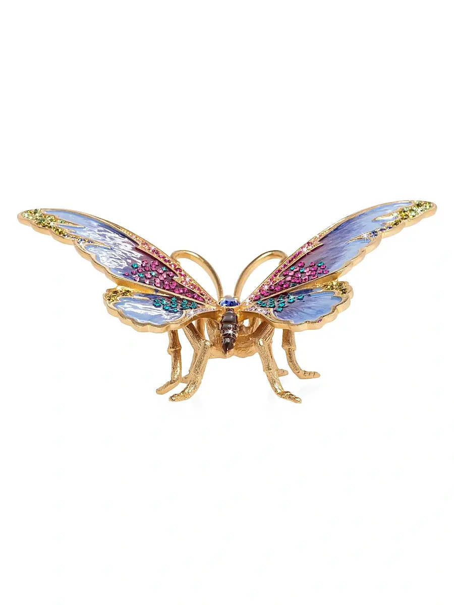 Jay Strongwater Puccini Large 14K Goldplated & Swarovski Crystal Butterfly Figurine | Thumbnail 3