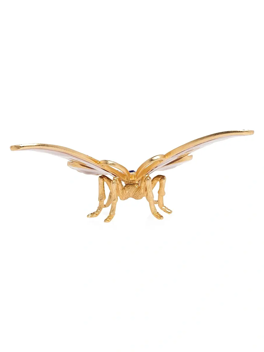 Jay Strongwater Puccini Large 14K Goldplated & Swarovski Crystal Butterfly Figurine | Thumbnail 4