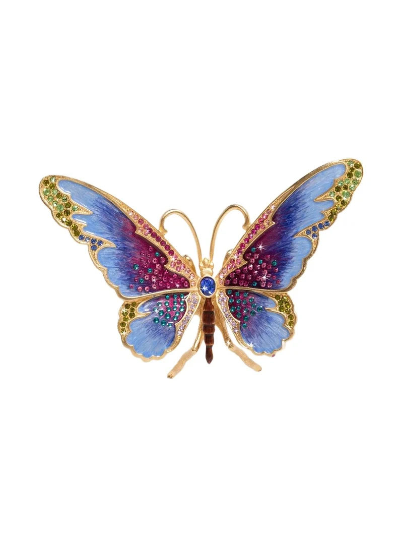 Jay Strongwater Puccini Large 14K Goldplated & Swarovski Crystal Butterfly Figurine