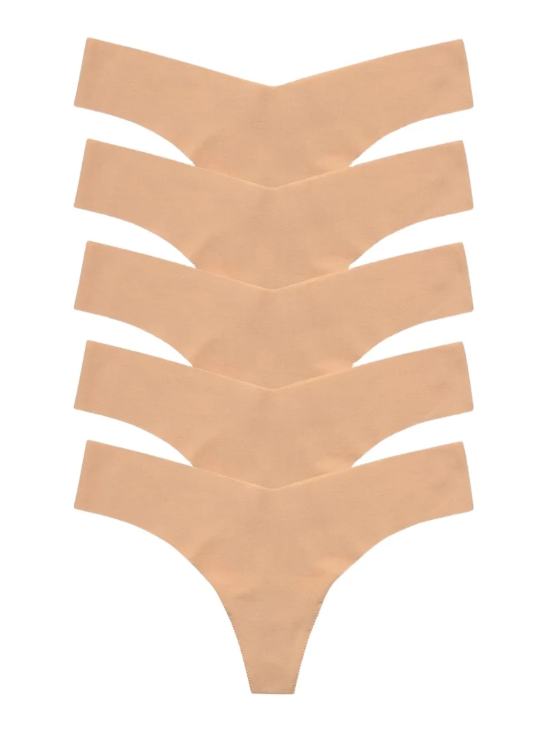 Women's Microfiber 5-Pack Thong Set