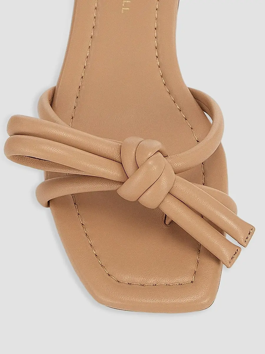 Loeffler Randall Women's Hadley Leather Bow Flat Sandals | Thumbnail 4 Loeffler Randall Women's Hadley Leather Bow Flat Sandals | Thumbnail 4
