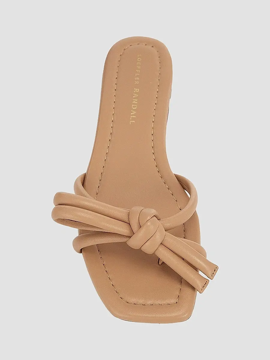 Loeffler Randall Women's Hadley Leather Bow Flat Sandals | Thumbnail 5 Loeffler Randall Women's Hadley Leather Bow Flat Sandals | Thumbnail 5