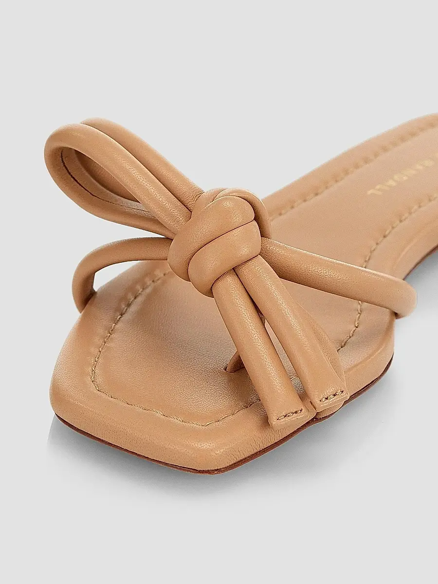 Loeffler Randall Women's Hadley Leather Bow Flat Sandals | Thumbnail 6 Loeffler Randall Women's Hadley Leather Bow Flat Sandals | Thumbnail 6