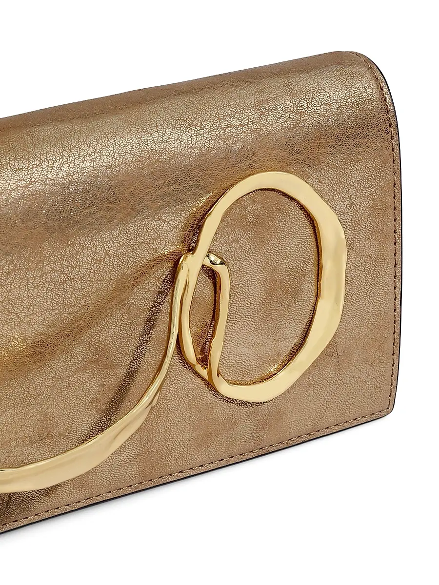 ALEXIS BITTAR Women's Twisted Handle Leather Clutch | Thumbnail 7 ALEXIS BITTAR Women's Twisted Handle Leather Clutch | Thumbnail 7