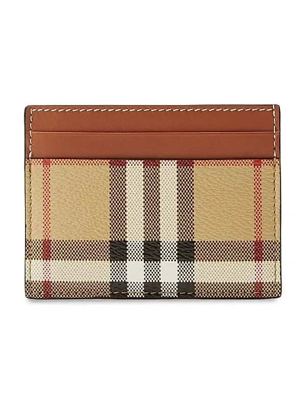 Burberry Women's Sandon Check Card Case