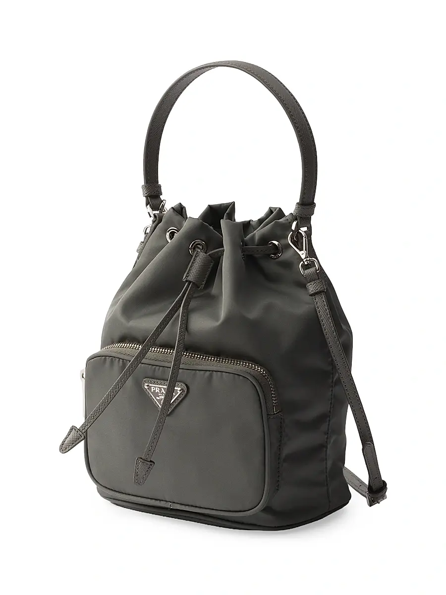 Prada Women's Duet Re-Nylon Bucket Bag | Thumbnail 5 Prada Women's Duet Re-Nylon Bucket Bag | Thumbnail 5