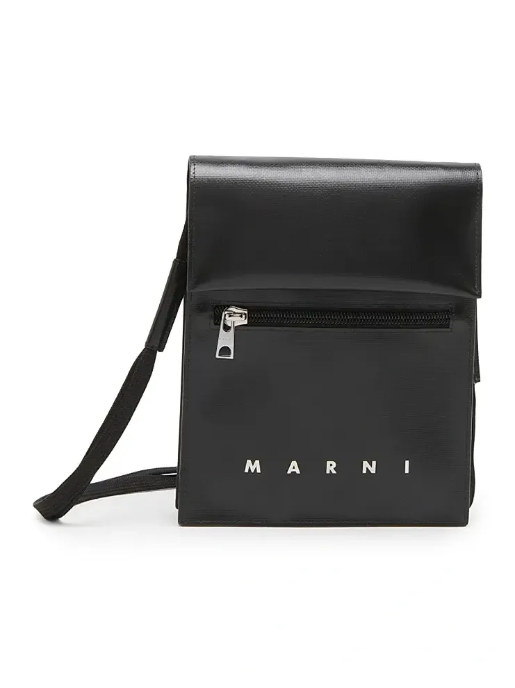 Men's Logo-Printed Shoulder Bag