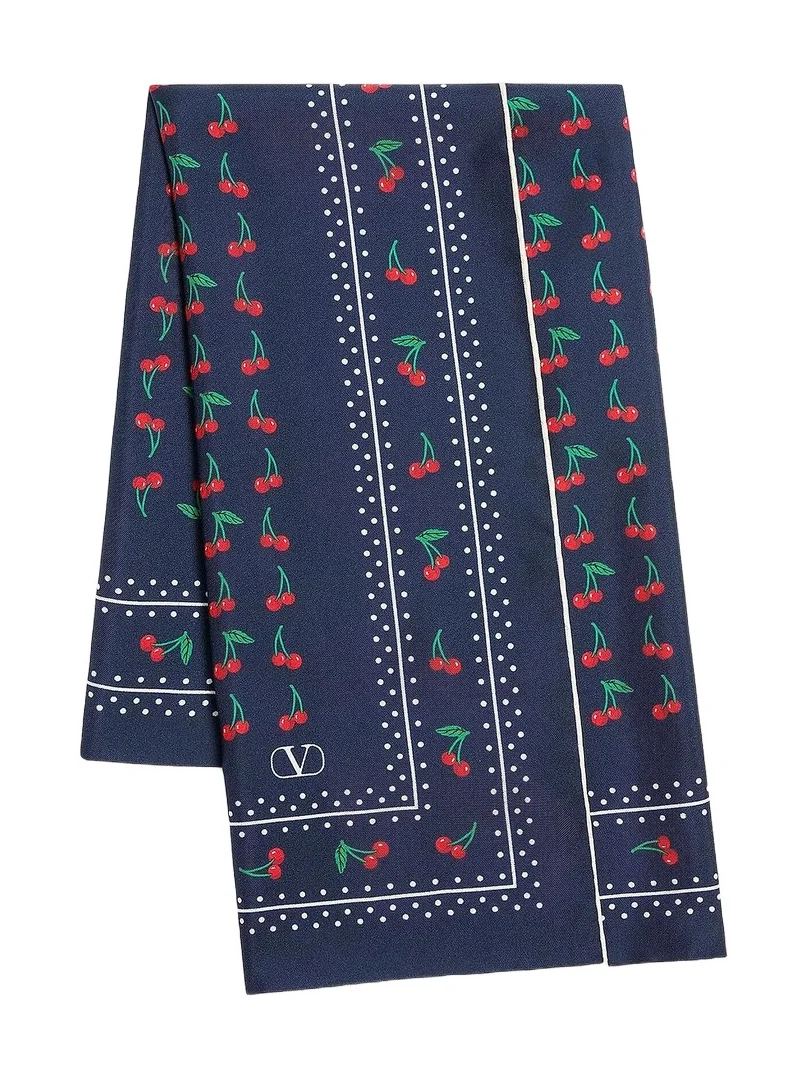 Valentino Women's Cherryfic Silk Scarf