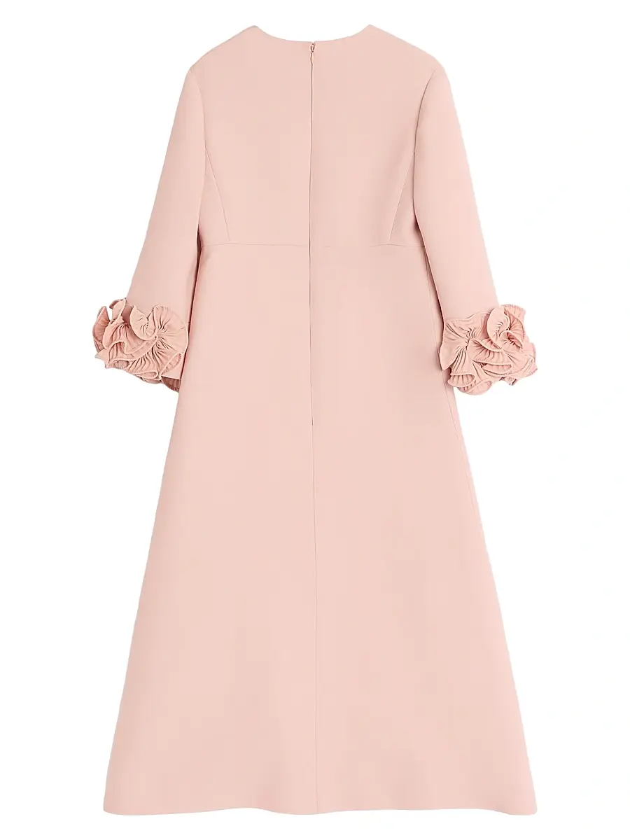 Valentino Women's Crepe Couture Midi Dress | Thumbnail 2