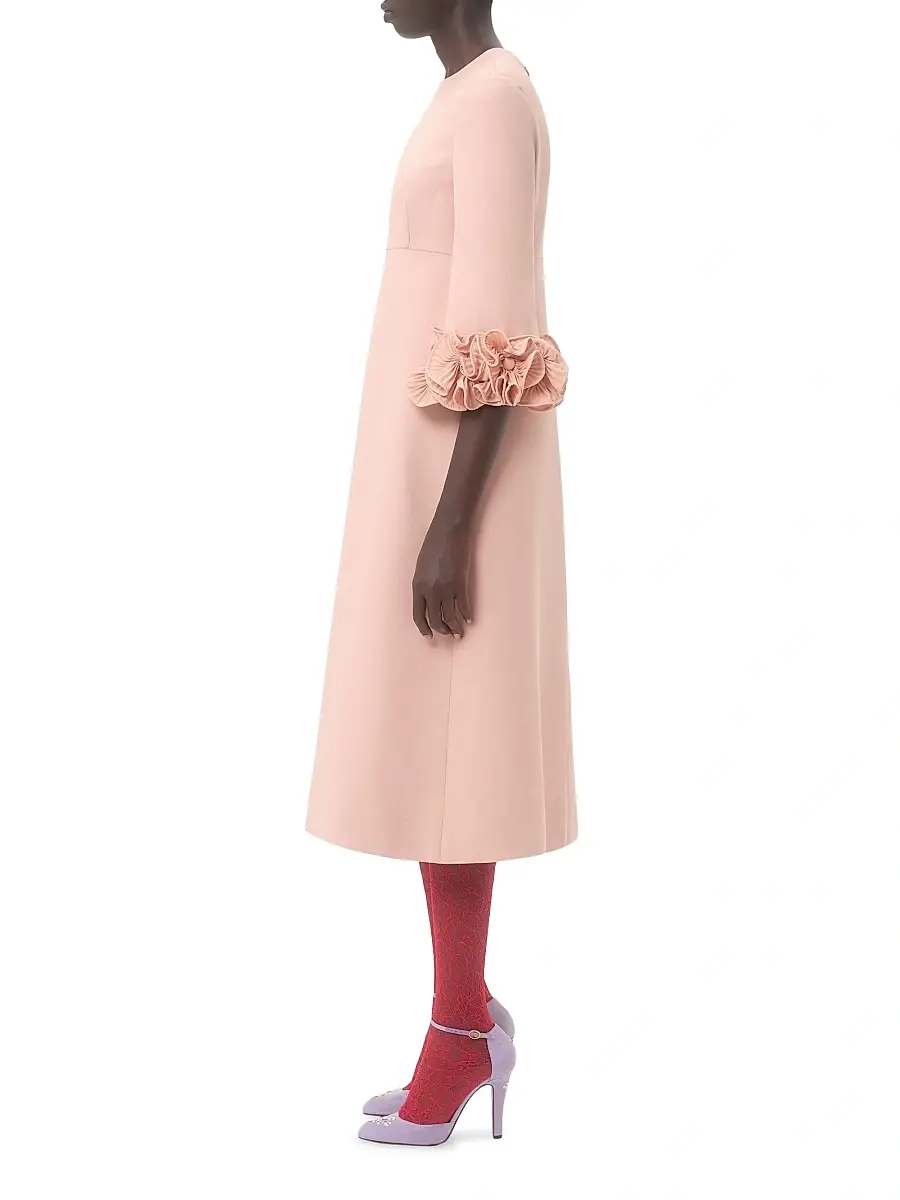 Valentino Women's Crepe Couture Midi Dress | Thumbnail 4
