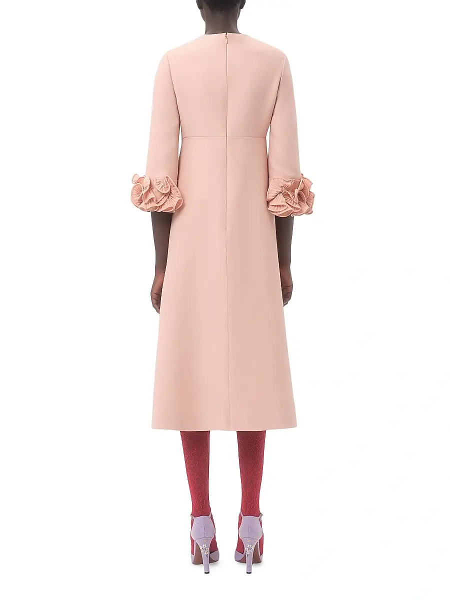 Valentino Women's Crepe Couture Midi Dress | Thumbnail 5