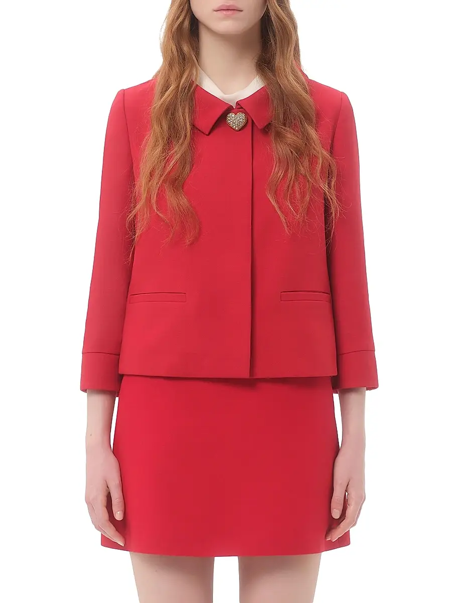 Valentino Women's Crepe Couture Jacket | Thumbnail 3 Valentino Women's Crepe Couture Jacket | Thumbnail 3