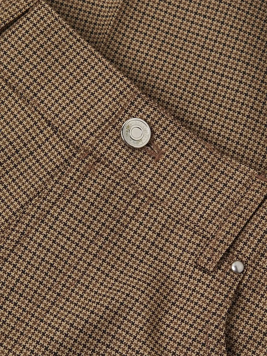 Second/Layer Men's Valluco Glen Plaid Wool Trousers | Thumbnail 6