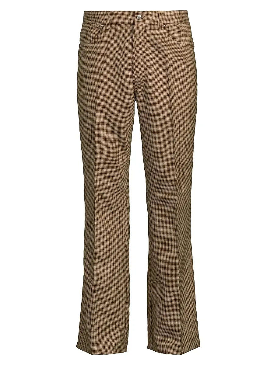 Second/Layer Men's Valluco Glen Plaid Wool Trousers | Image 1 Second/Layer Men's Valluco Glen Plaid Wool Trousers | Image 1