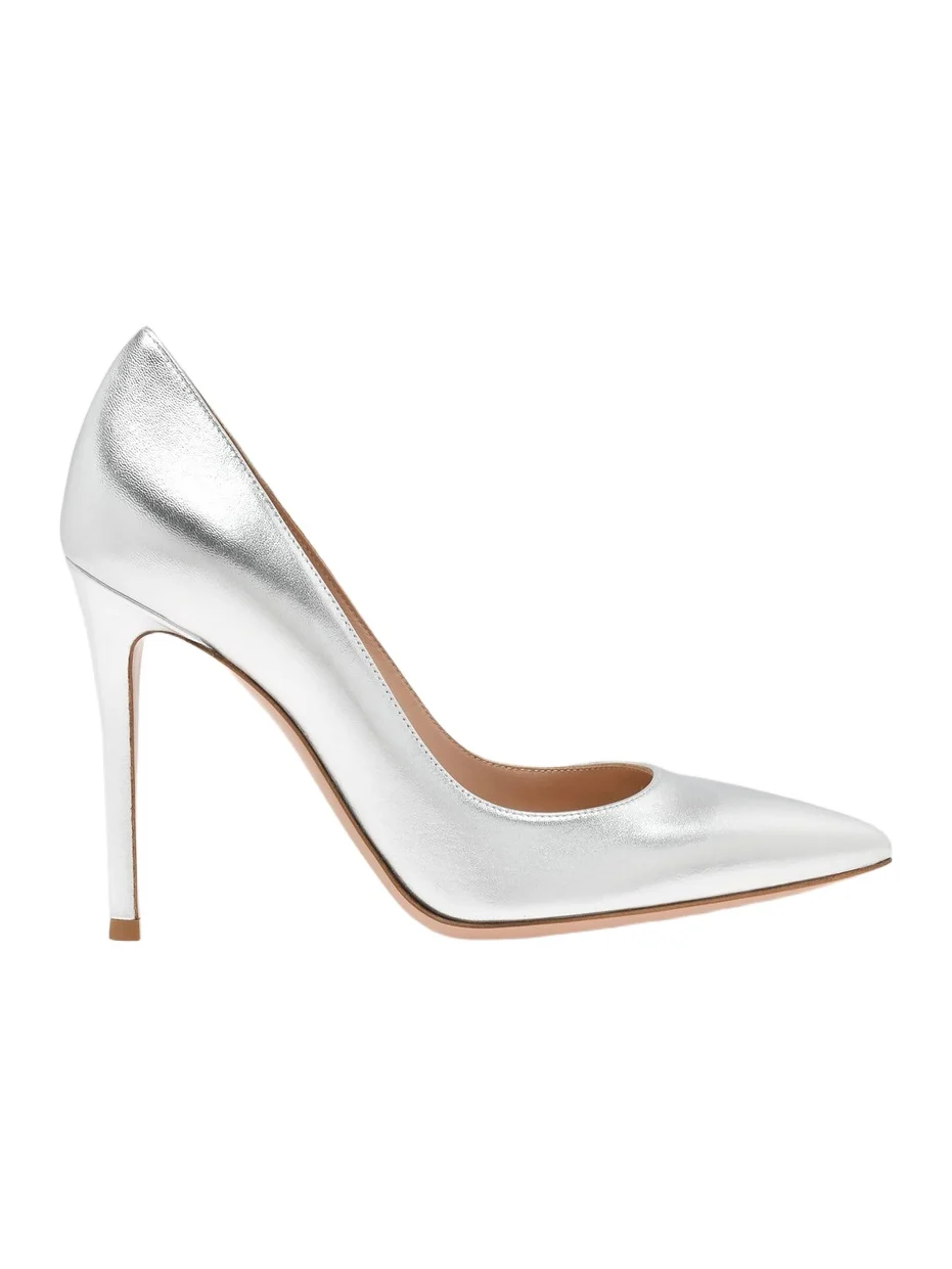 Women's 105MM Metallic Leather Pumps Women's 105MM Metallic Leather Pumps