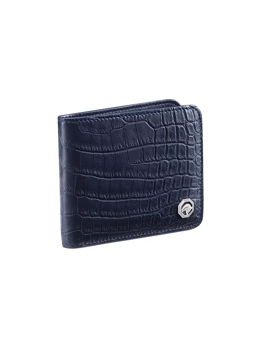 Stefano Ricci Men's Crocodile Bifold Wallet - Blue | Thumbnail 2 Stefano Ricci Men's Crocodile Bifold Wallet - Blue | Thumbnail 2