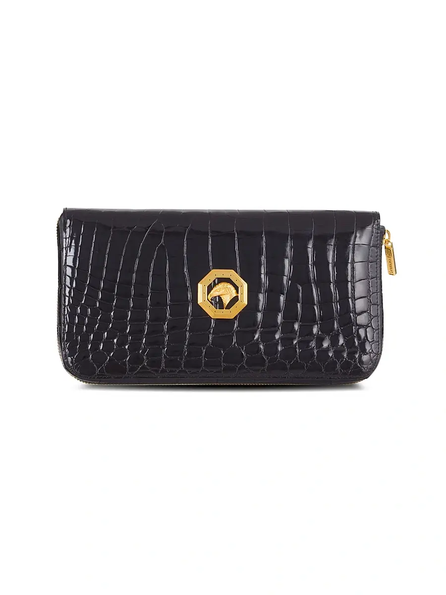 Men's Leather Clutch with Detachable Handle - Black Men's Leather Clutch with Detachable Handle - Black