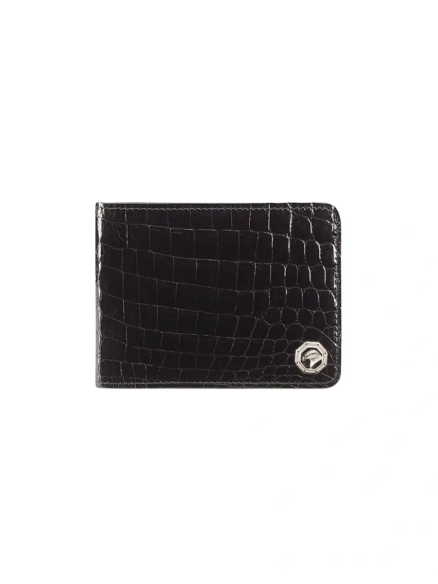 Stefano Ricci Men's Handmade Bifold Wallet - Black | Image 1 Stefano Ricci Men's Handmade Bifold Wallet - Black | Image 1