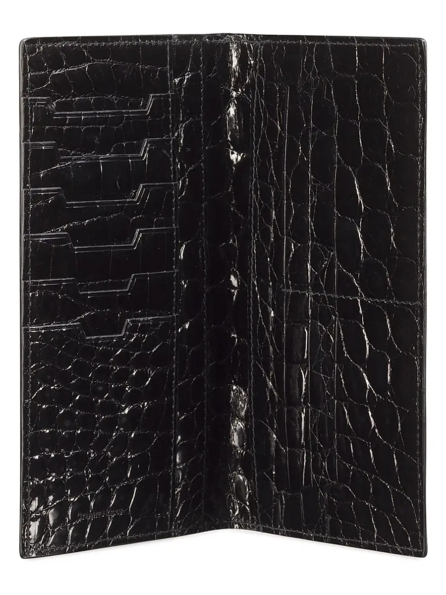 Stefano Ricci Men's Yen Leather Wallet - Black | Thumbnail 4 Stefano Ricci Men's Yen Leather Wallet - Black | Thumbnail 4