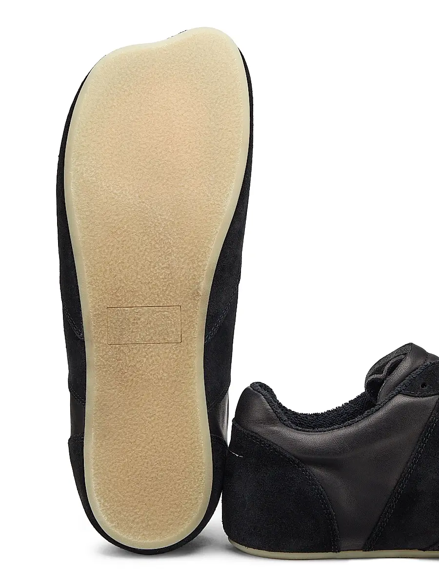 MM6 MAISON MARGIELA Men's Leather & Suede Sneakers - Black | Thumbnail 6