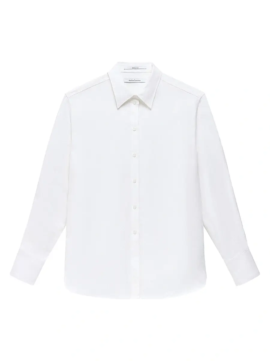 Women's Linen Oversized Mens Shirt - White Women's Linen Oversized Mens Shirt - White