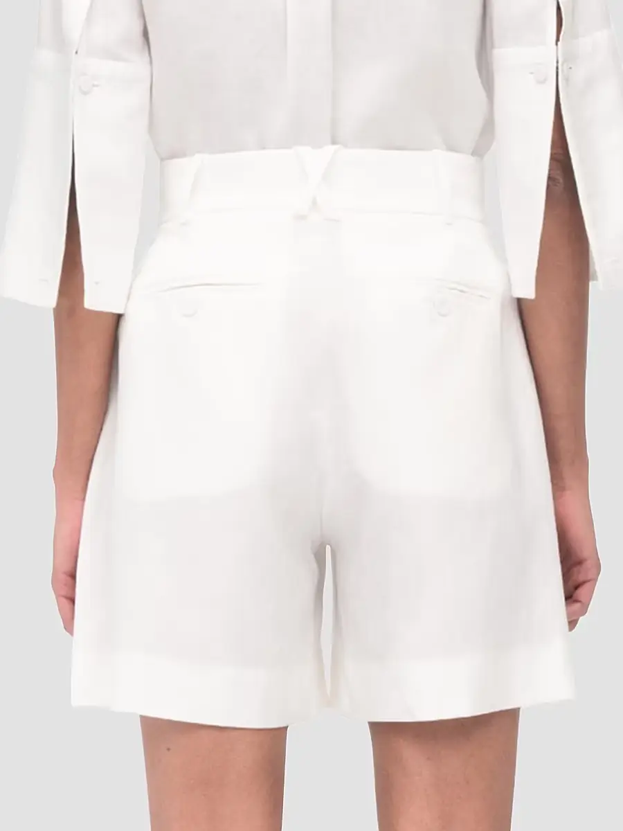 Another Tomorrow Women's Pleated Shorts | Thumbnail 5
