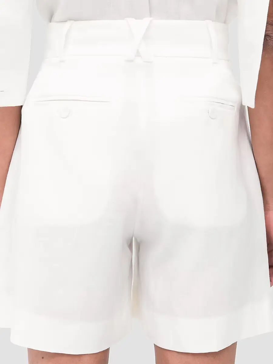 Another Tomorrow Women's Pleated Shorts | Thumbnail 6