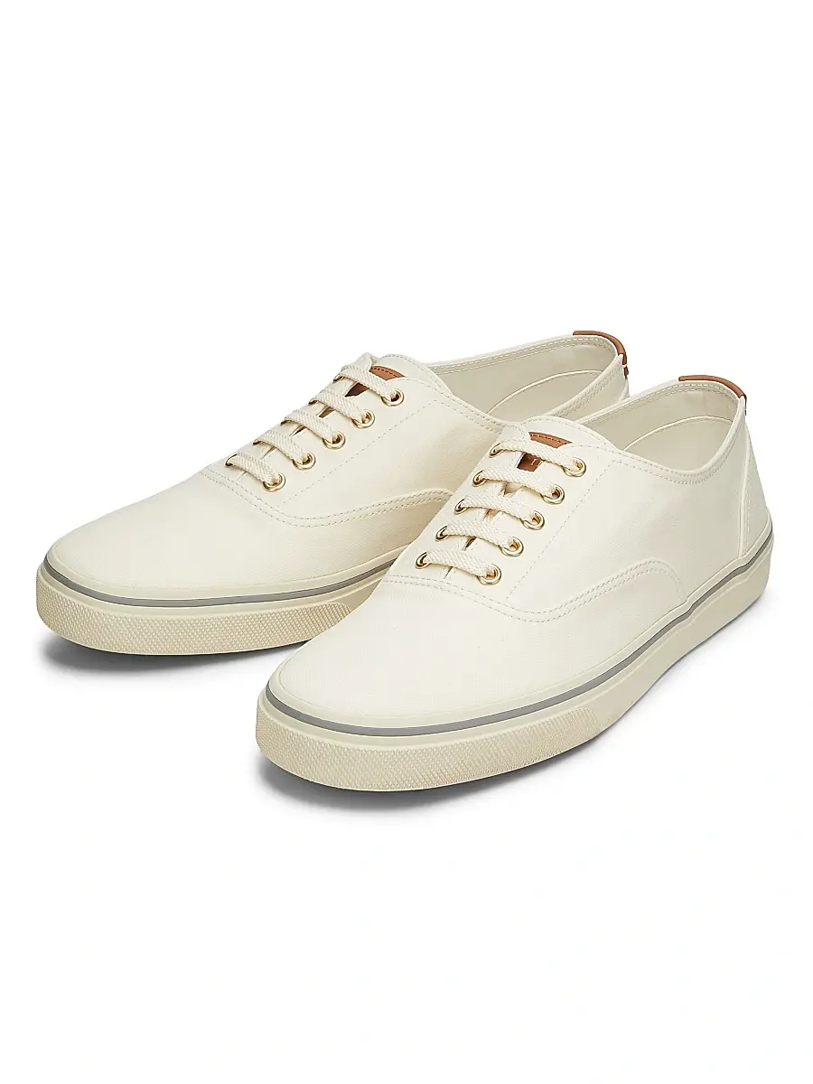 Brunello Cucinelli Men's Canvas & Leather Low-Top Sneakers | Thumbnail 2 Brunello Cucinelli Men's Canvas & Leather Low-Top Sneakers | Thumbnail 2