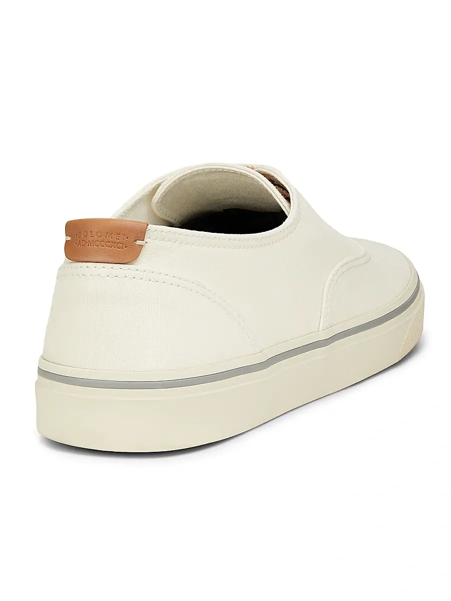 Brunello Cucinelli Men's Canvas & Leather Low-Top Sneakers | Thumbnail 3 Brunello Cucinelli Men's Canvas & Leather Low-Top Sneakers | Thumbnail 3