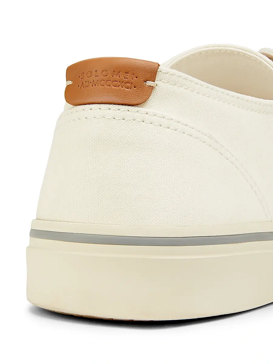 Brunello Cucinelli Men's Canvas & Leather Low-Top Sneakers | Thumbnail 5 Brunello Cucinelli Men's Canvas & Leather Low-Top Sneakers | Thumbnail 5