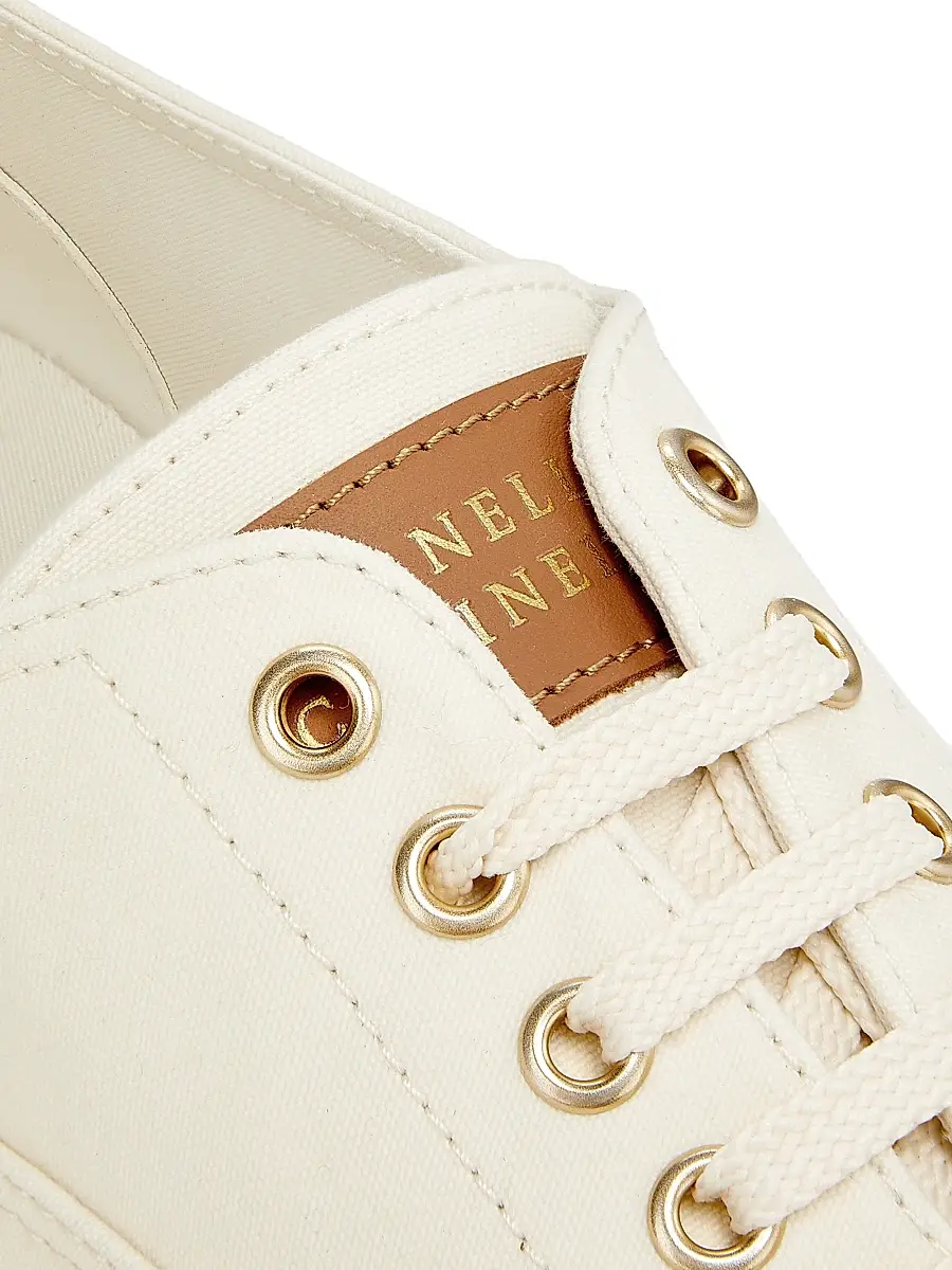 Brunello Cucinelli Men's Canvas & Leather Low-Top Sneakers | Thumbnail 7 Brunello Cucinelli Men's Canvas & Leather Low-Top Sneakers | Thumbnail 7
