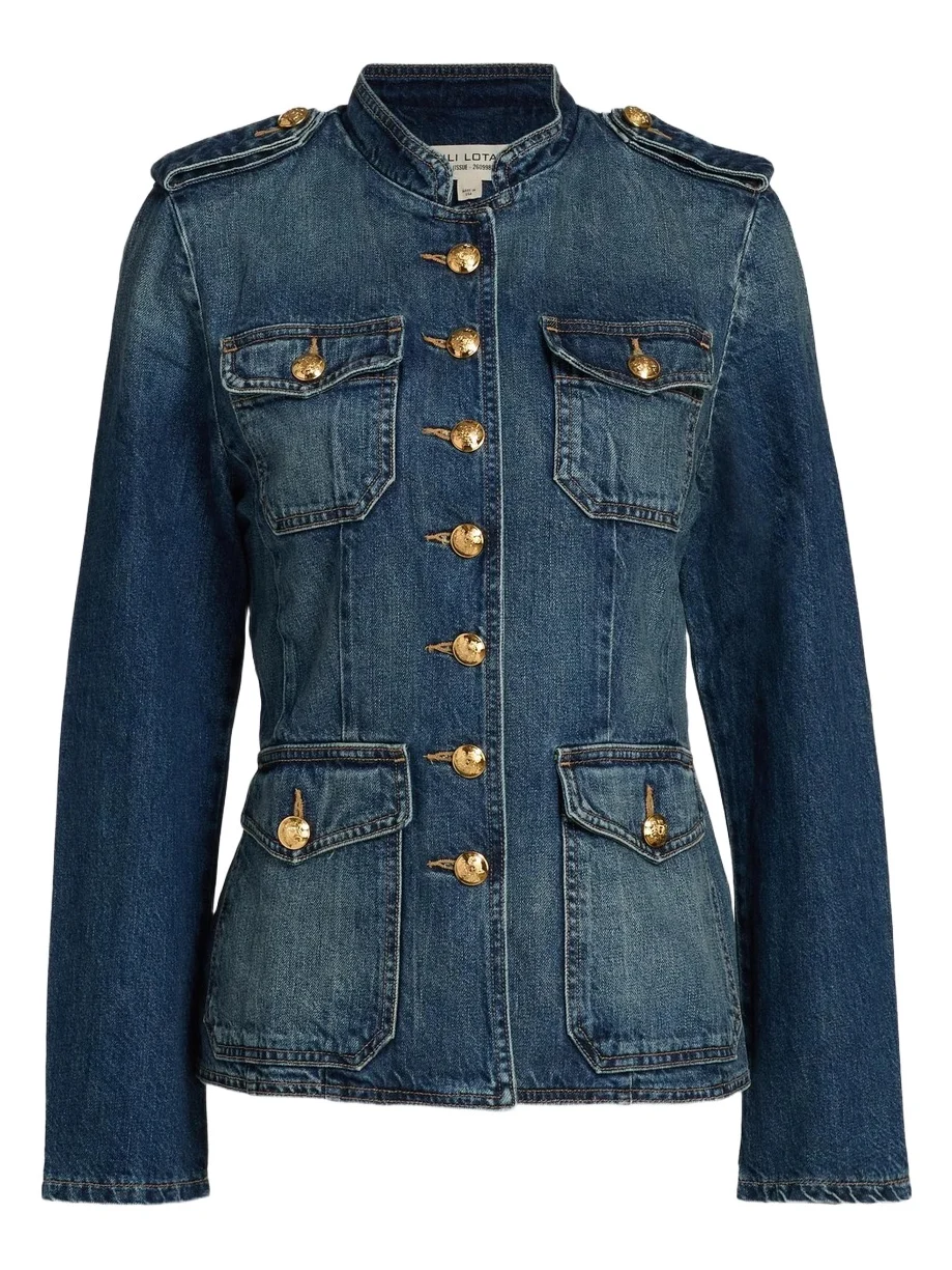 Nili Lotan Women's Geraldine Denim Utilitarian Jacket