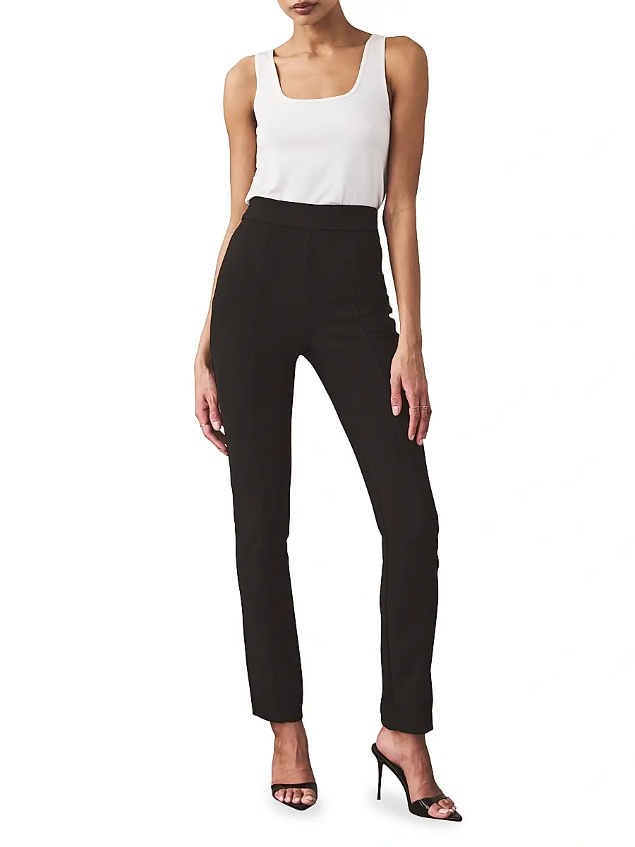 Artemis Diciero Women's Elvira Crepe Slim-Fit Cigarette Pants | Thumbnail 2 Artemis Diciero Women's Elvira Crepe Slim-Fit Cigarette Pants | Thumbnail 2