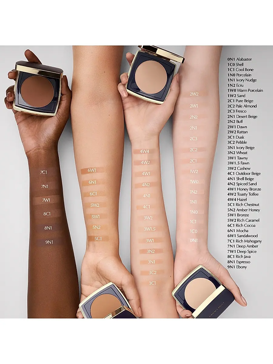 Estée Lauder Women's Double Wear Stay In Place Matte Powder Foundation - 0N1 Alabaster | Thumbnail 4
