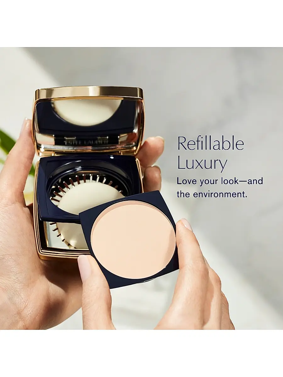 Estée Lauder Women's Double Wear Stay In Place Matte Powder Foundation - 0N1 Alabaster | Thumbnail 6