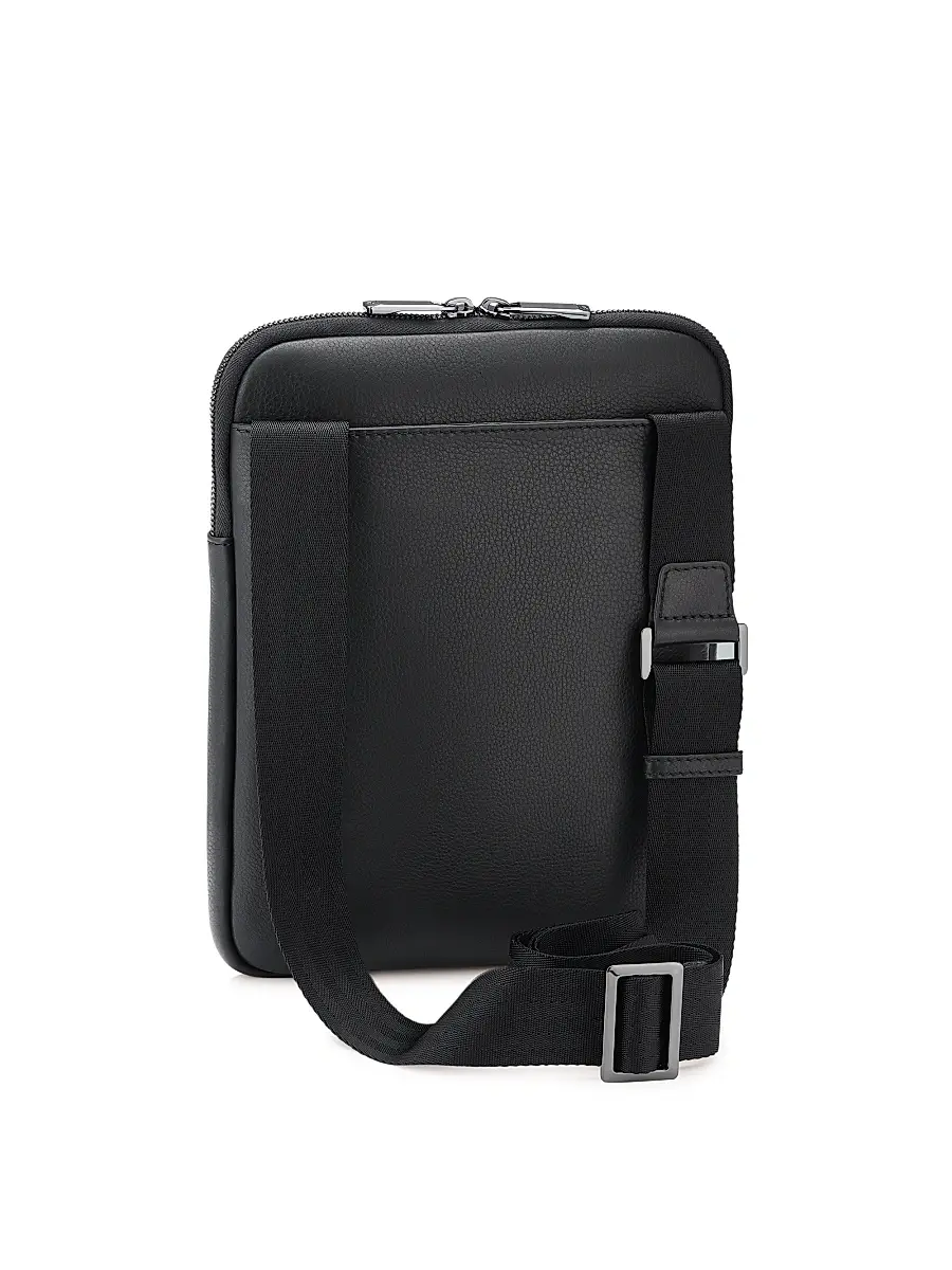 Porsche Design Men's Roadster Leather Small Shoulder Bag - Black | Thumbnail 3 Porsche Design Men's Roadster Leather Small Shoulder Bag - Black | Thumbnail 3