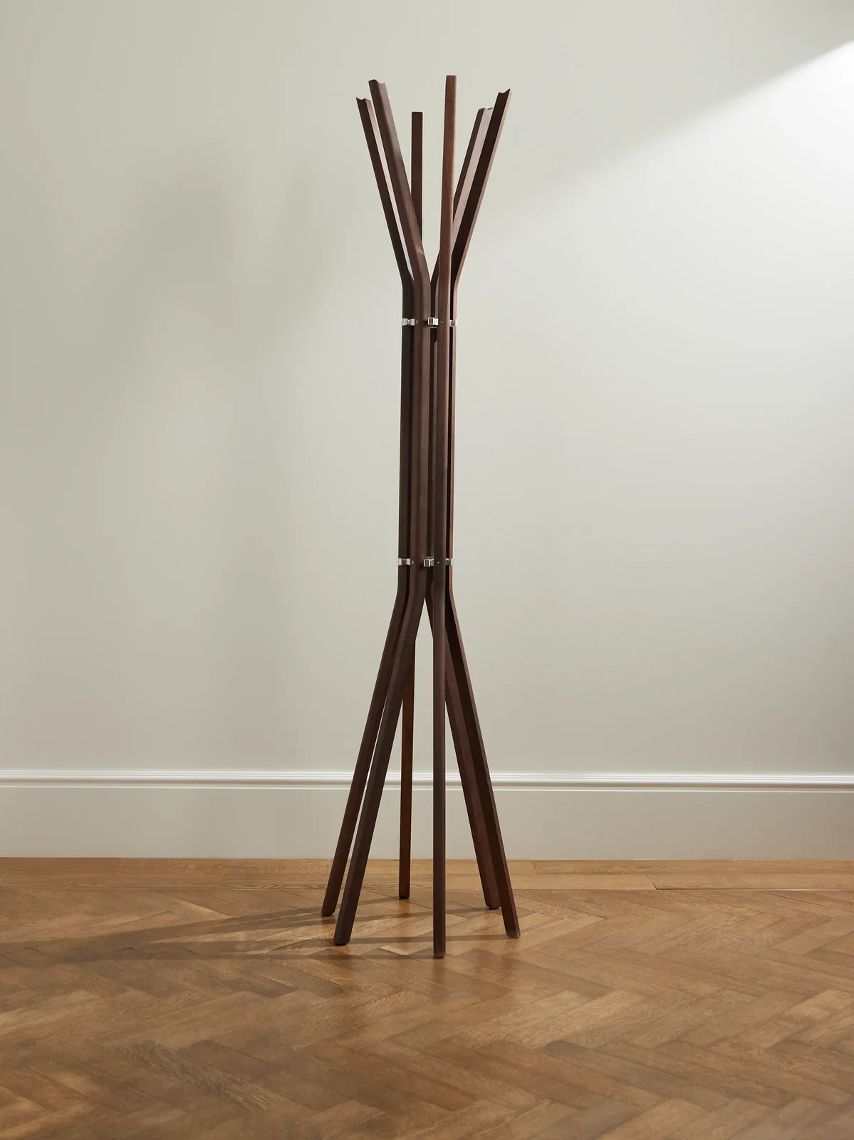 The Conran Shop Pirouette Walnut and Aluminium Coat Stand - Men