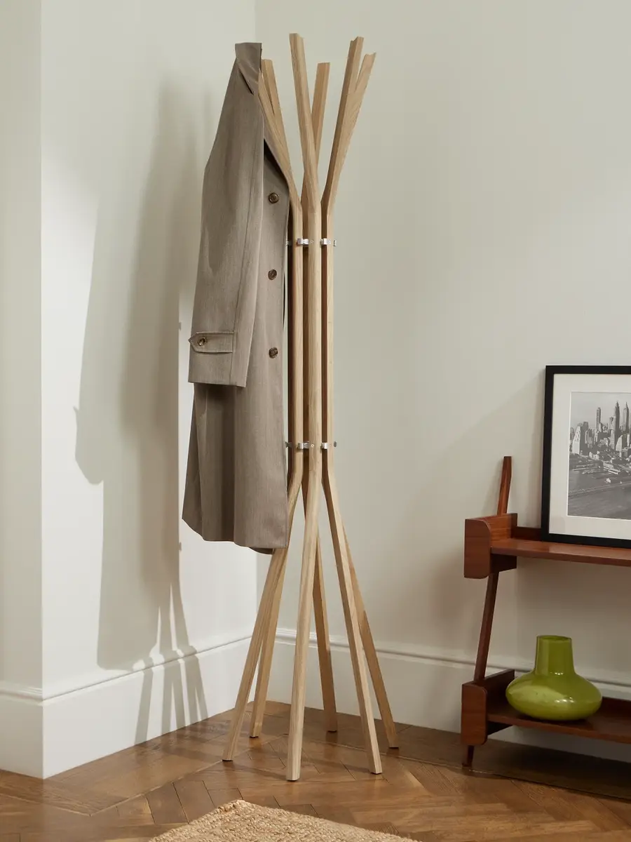 The Conran Shop Pirouette Oak and Aluminium Coat Stand - Men | Thumbnail 2