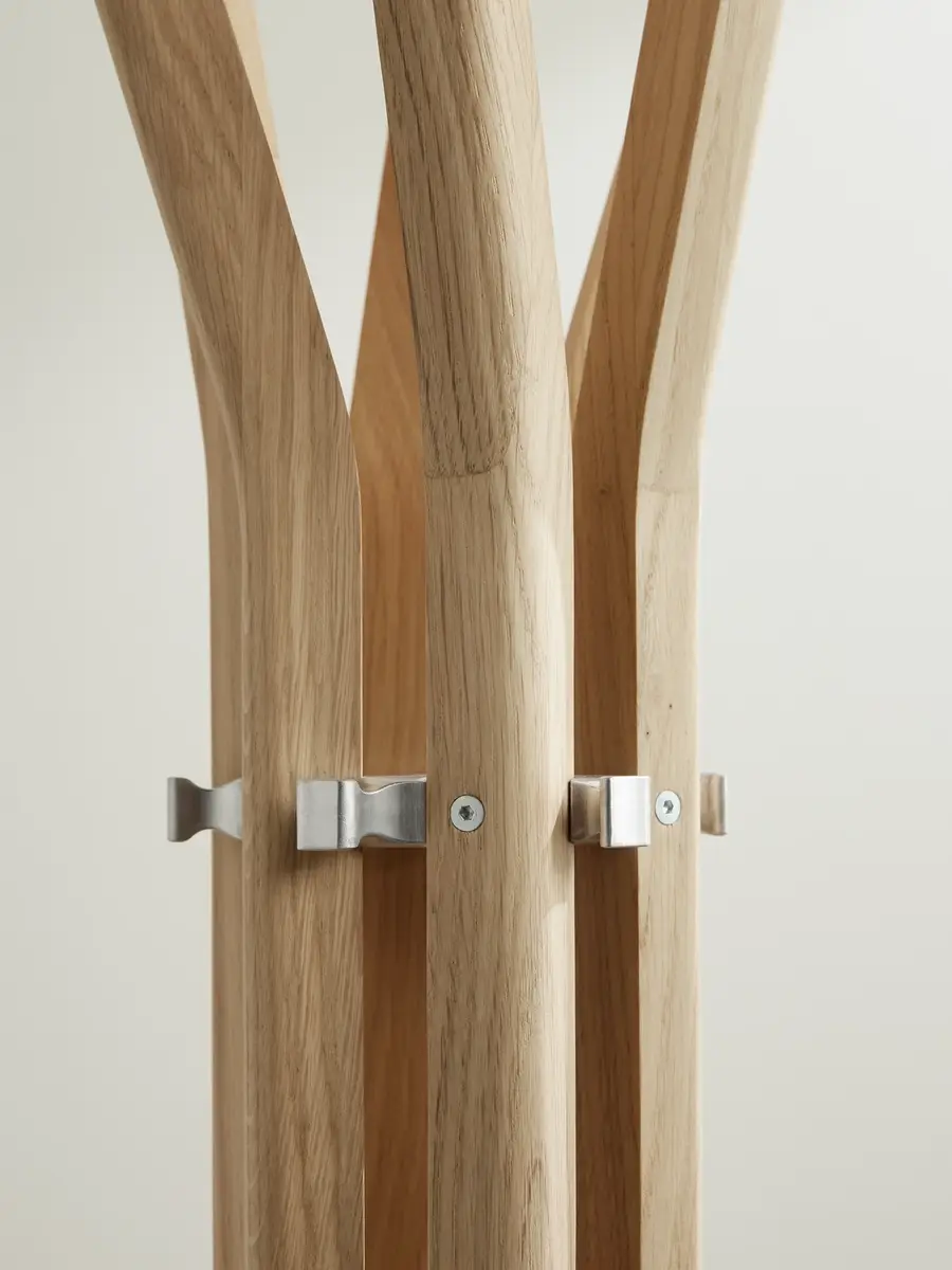 The Conran Shop Pirouette Oak and Aluminium Coat Stand - Men | Thumbnail 3