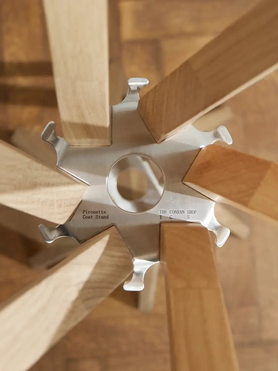 The Conran Shop Pirouette Oak and Aluminium Coat Stand - Men | Thumbnail 4