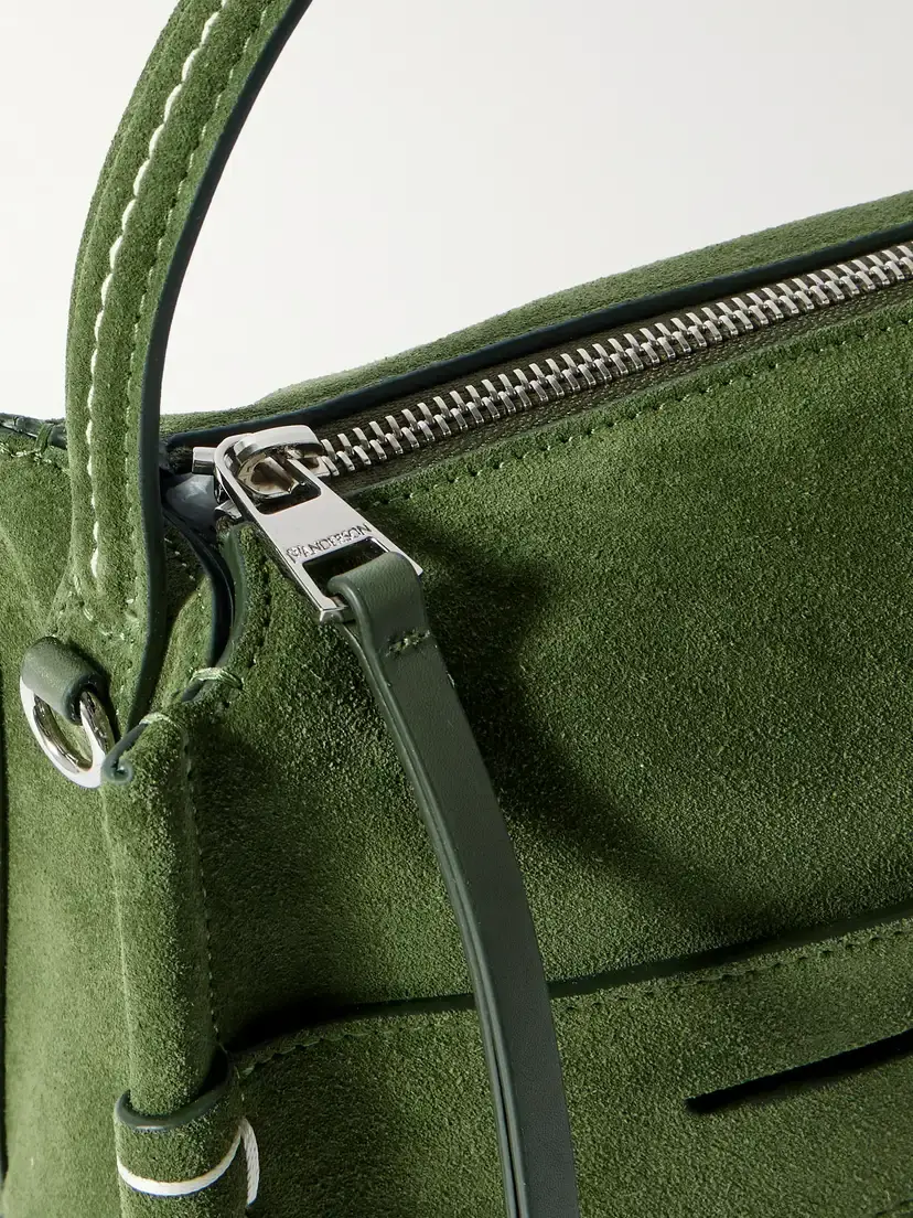 JW Anderson Loafer Embroidered Suede Shoulder Bag | Thumbnail 4 JW Anderson Loafer Embroidered Suede Shoulder Bag | Thumbnail 4