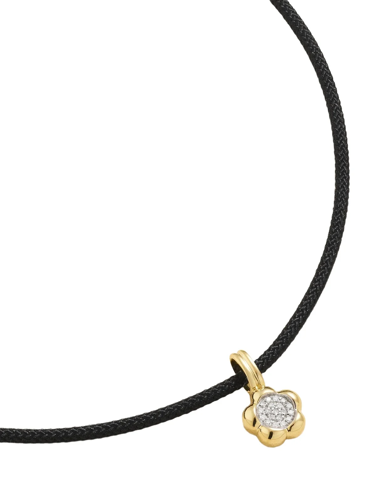 Crosby 10-karat Gold, Cord And Diamond Choker