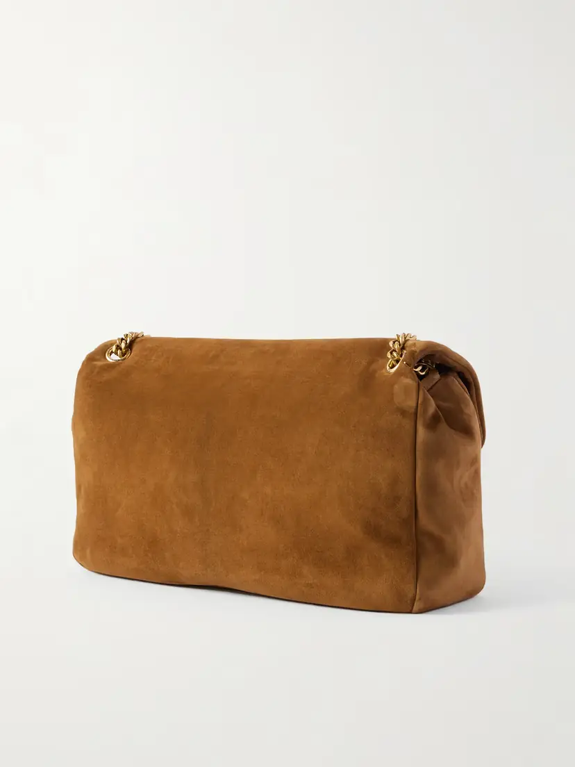 Saint Laurent Calypso Large Padded Suede Shoulder Bag | Thumbnail 3