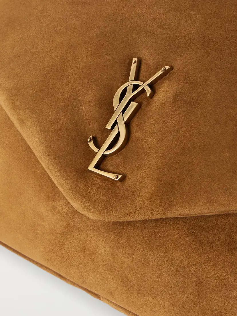 Saint Laurent Calypso Large Padded Suede Shoulder Bag | Thumbnail 4