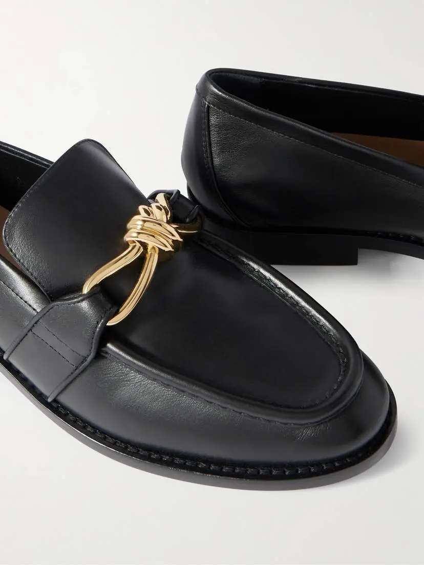Bottega Veneta Astaire Embellished Leather Loafers | Thumbnail 4 Bottega Veneta Astaire Embellished Leather Loafers | Thumbnail 4