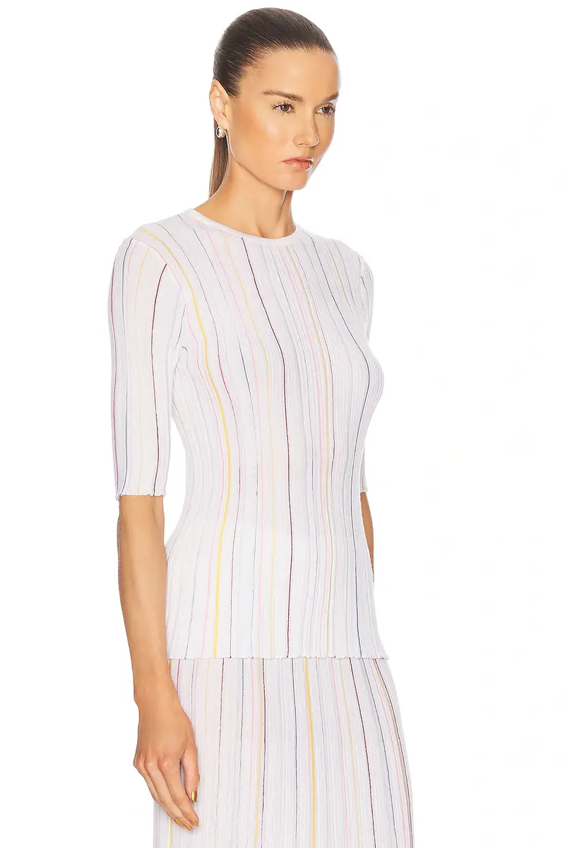 Gabriela Hearst Fitz Short Sleeve Top | Thumbnail 2