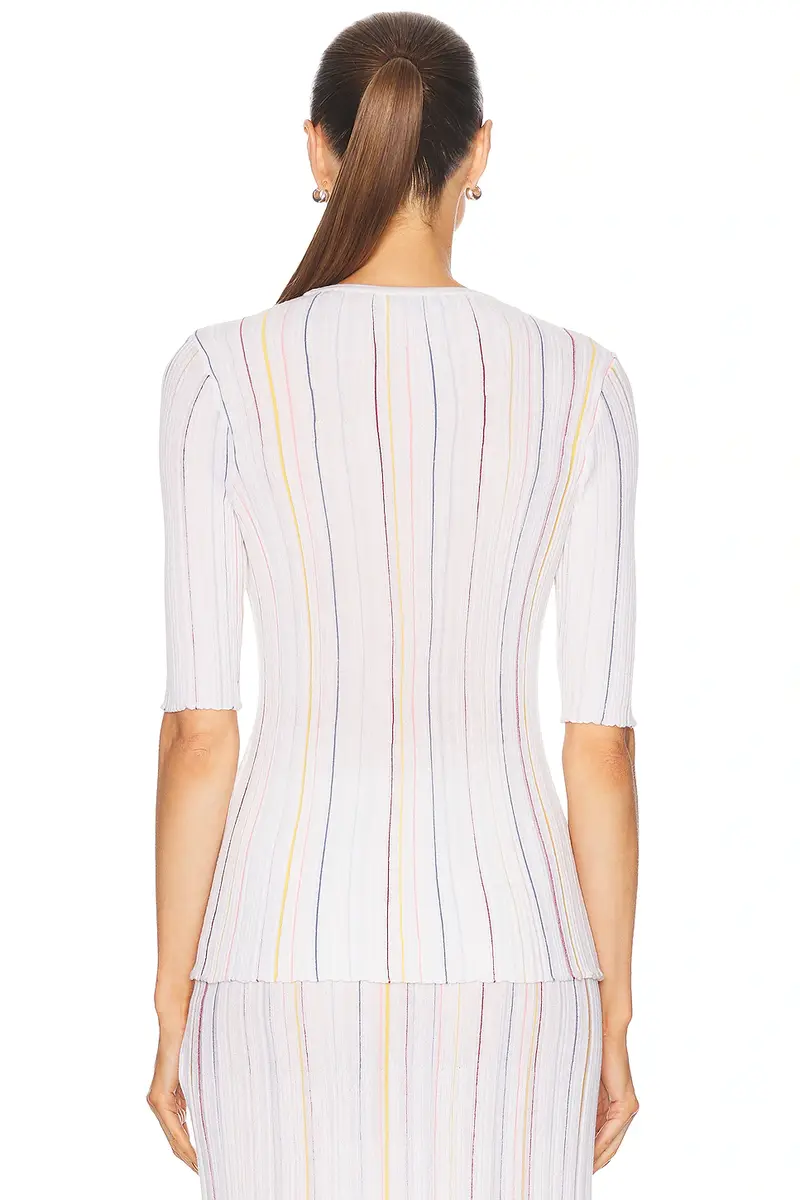 Gabriela Hearst Fitz Short Sleeve Top | Thumbnail 3