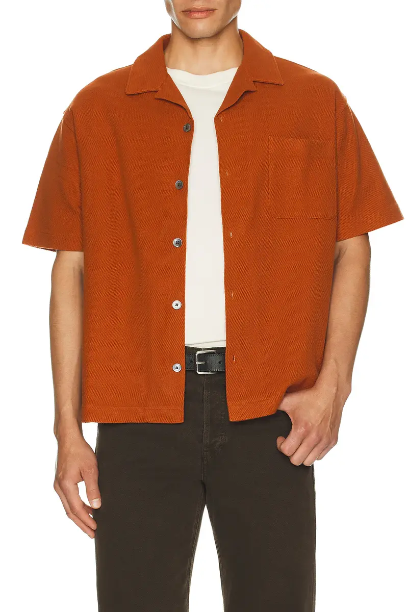 Frame Jacquard Relaxed Shirt | Thumbnail 5 Frame Jacquard Relaxed Shirt | Thumbnail 5